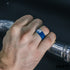 Men's Infinity Silicone Ring. Soft, Comfortable & Durable Wedding Band. US Design Patent